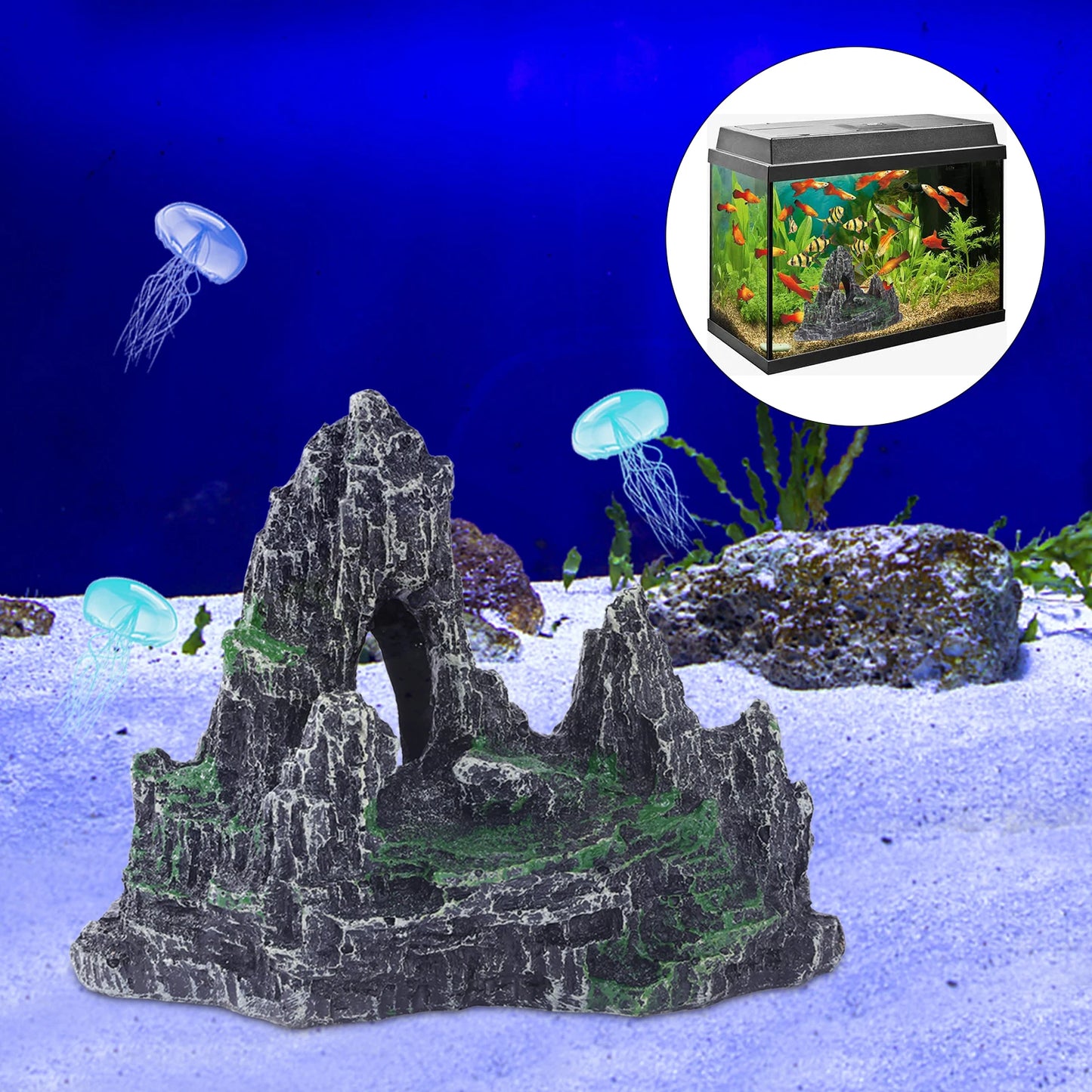 Stone Aquarium Landscape Tank Decoration