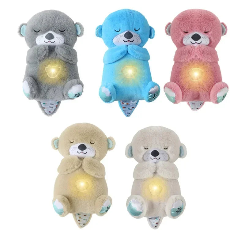 Breathing Otter With Light Plush Toy