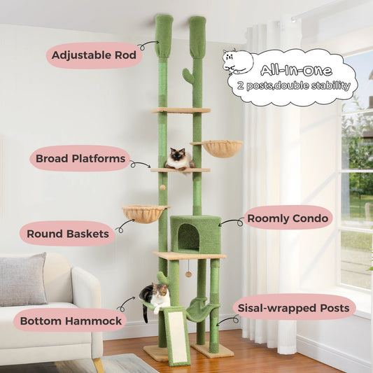 Cat Tree Floor To Ceiling Scratching Post