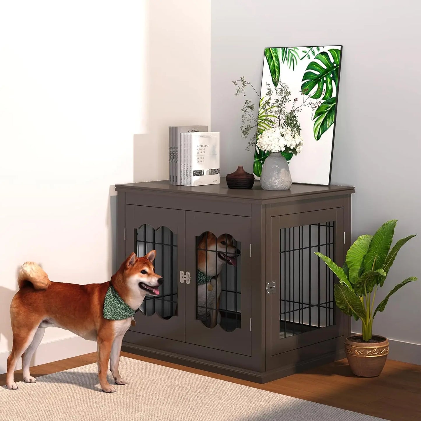 Dog Crate with Cushion Small, Medium Dogs