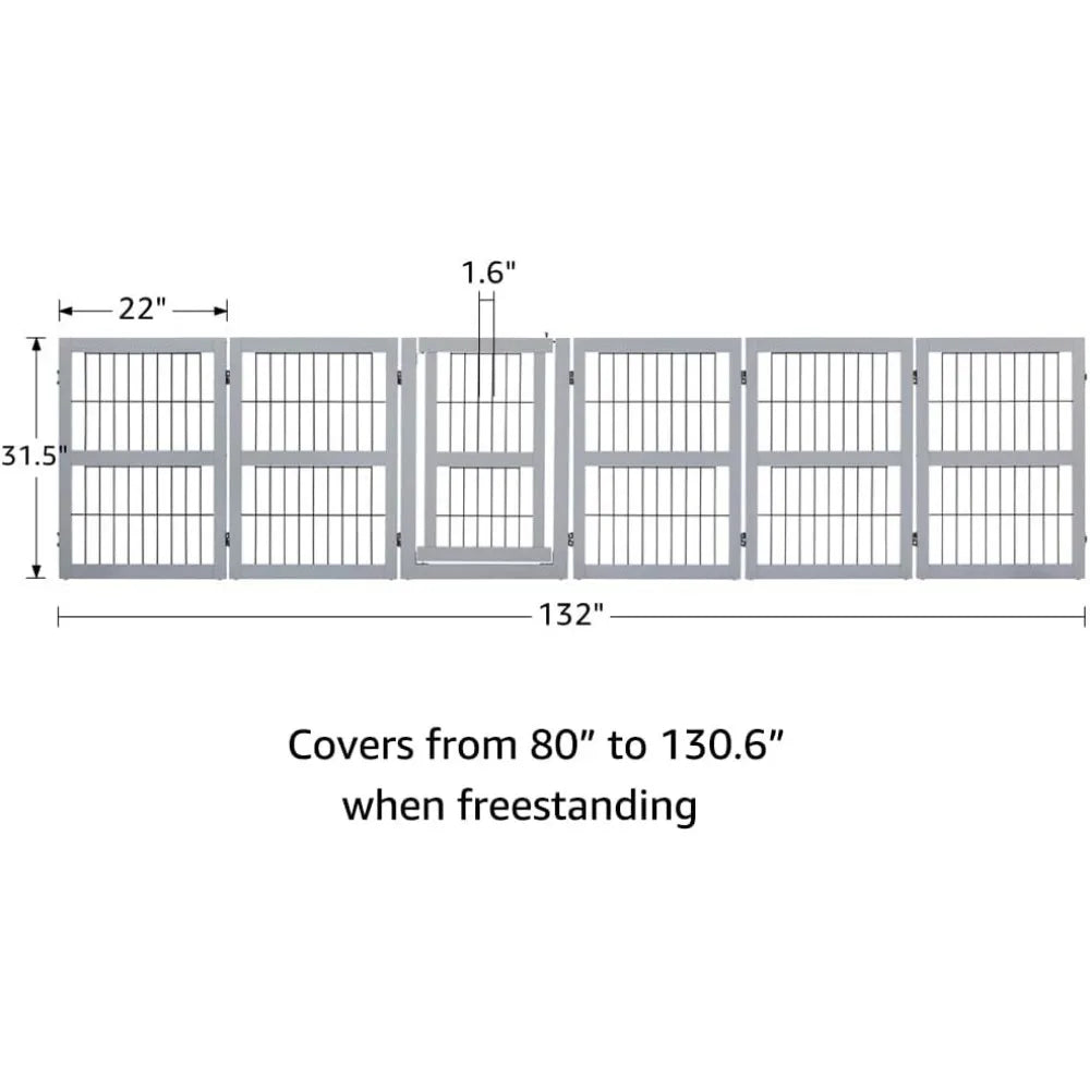 Extra Wide Dog Gate and Pet Playpen