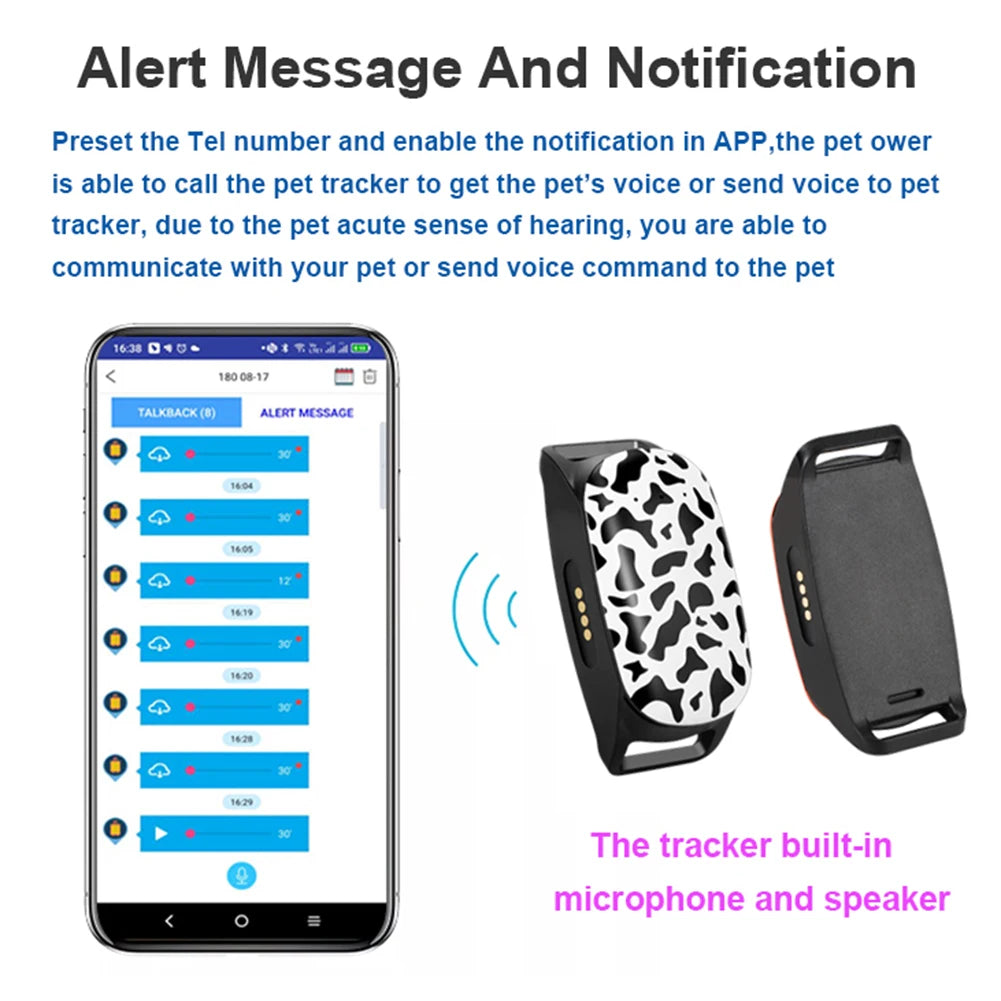 4G GPS Tracker Waterproof Anti-Lost Locator Smart Collar