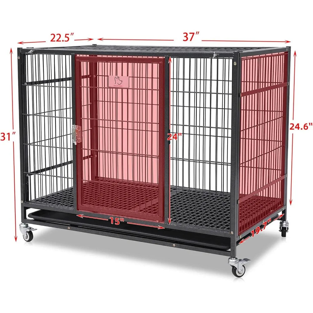 37 inch Stackable Heavy Duty Dog Crate