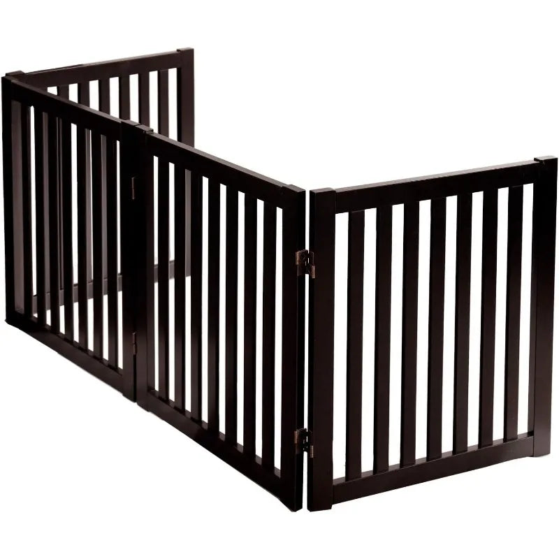 Wooden Freestanding, Expandable And Foldable Pet Gate