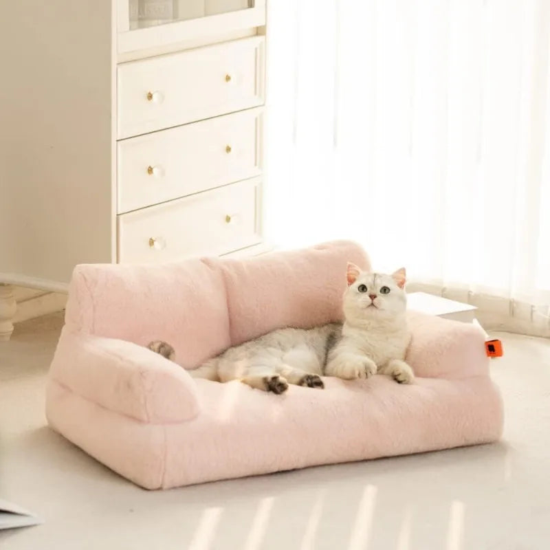 Pet Couch Bed, Washable Cat Beds