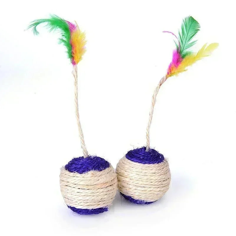 Cat Toy Sisal Scratching Ball Training Toy