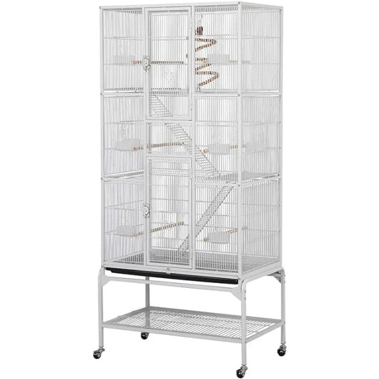 69'' Extra Large Bird Cage w/Detachable Stand