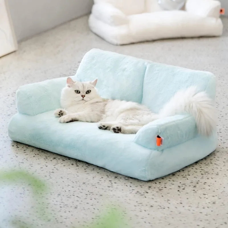 Pet Couch Bed, Washable Cat Beds