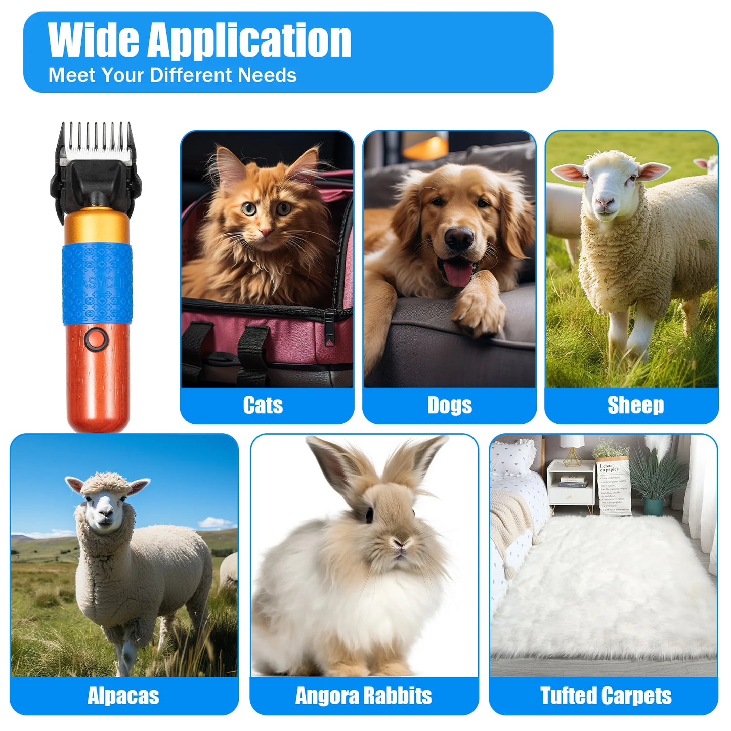 Electric Farm Animal, Dog Shearing, Shaving Clippers