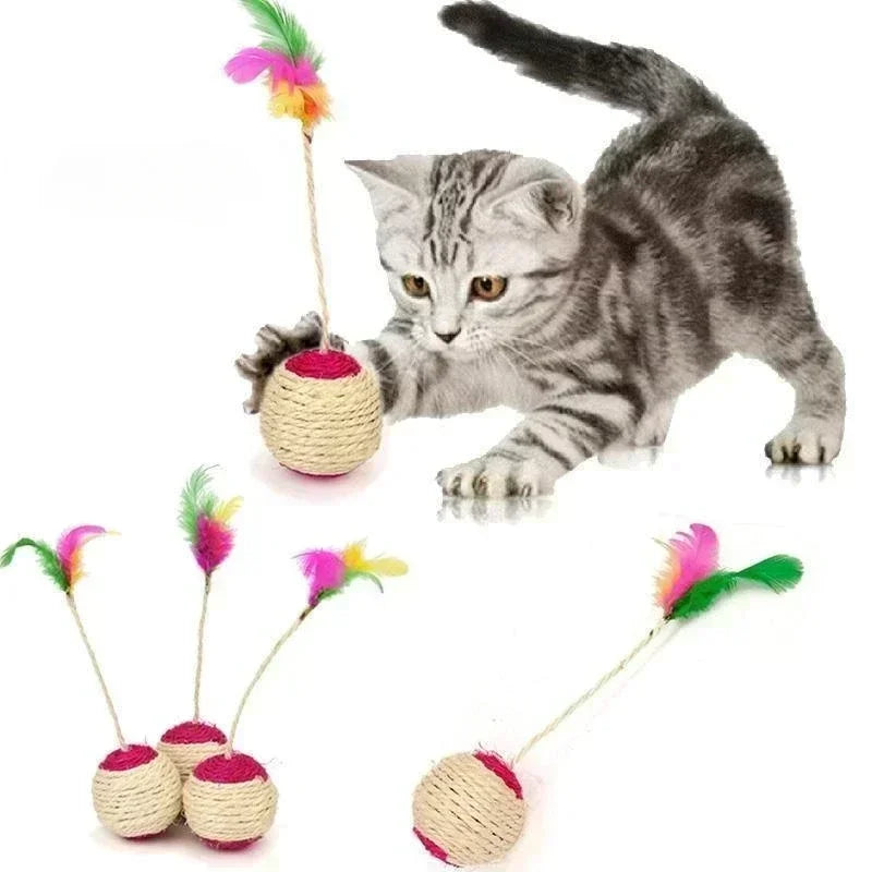 Cat Toy Sisal Scratching Ball Training Toy