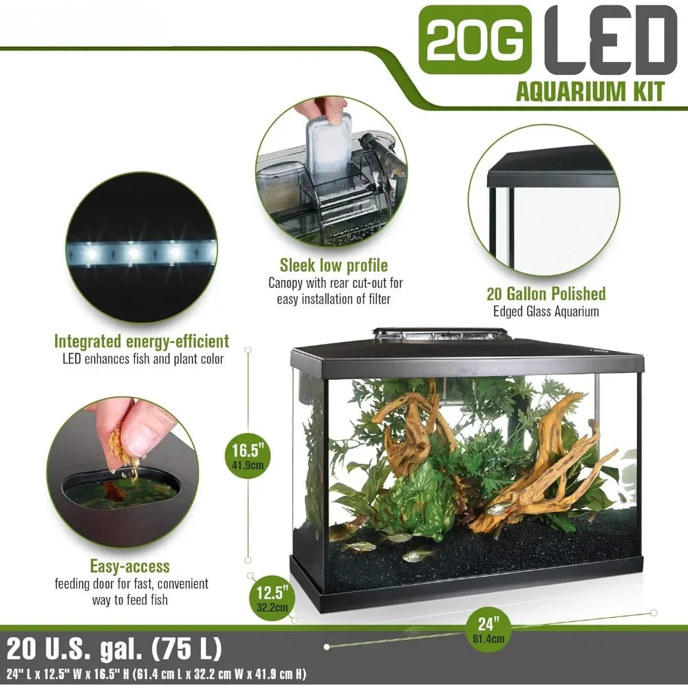 Aquarium Kit 20 Gallon Tank Fishkeeping Hatchery