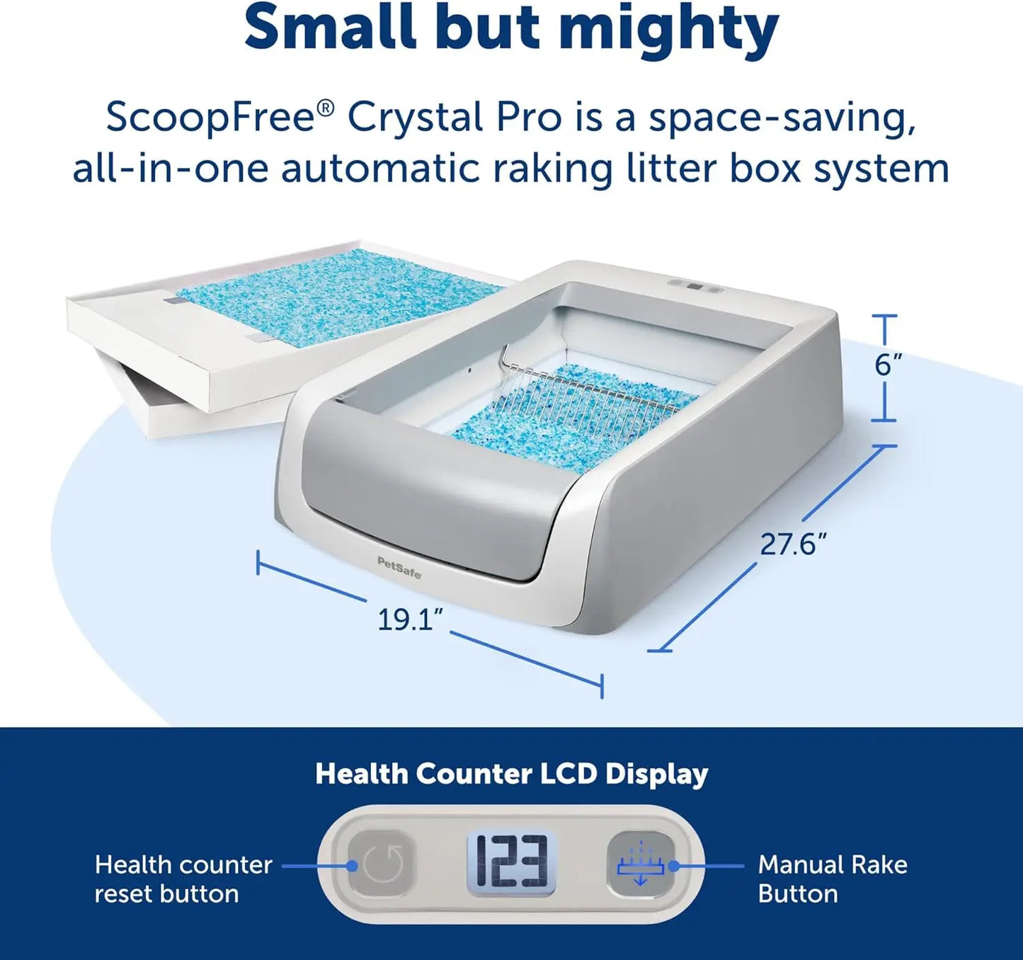 Self Cleaning Cat Litterbox Disposable Crystal Tray