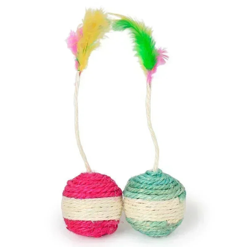 Cat Toy Sisal Scratching Ball Training Toy