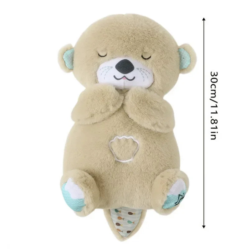 Breathing Otter With Light Plush Toy