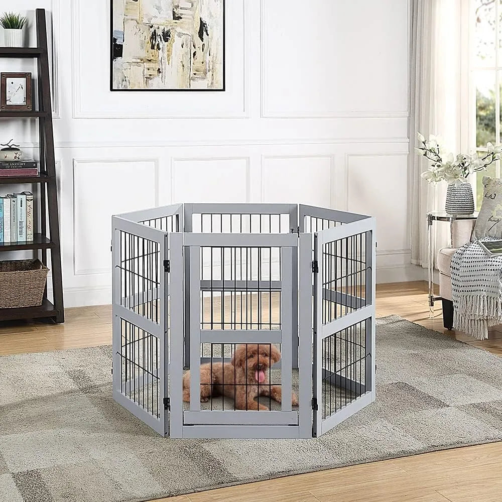 Extra Wide Dog Gate and Pet Playpen