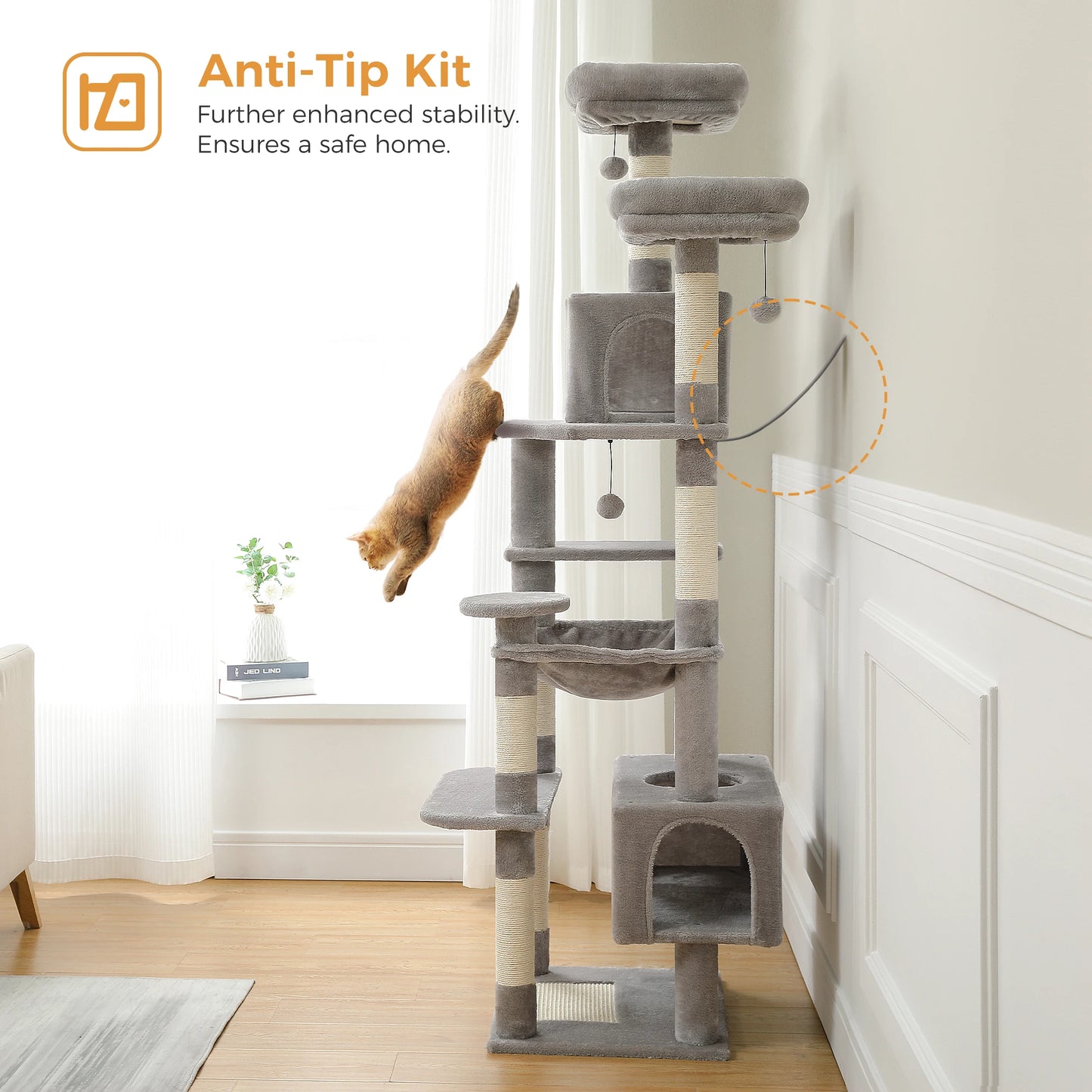 Large Indoor Cat Tree and Scratching post