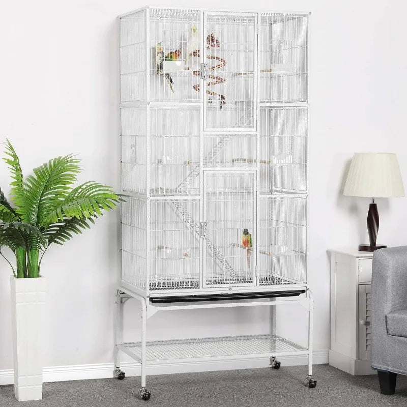 69'' Extra Large Bird Cage w/Detachable Stand